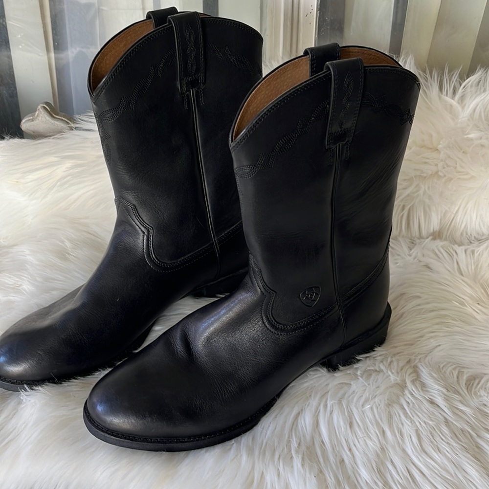 ARIAT size 11D black leather New no box